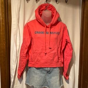 Crooks and Castles crop top hoodie